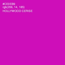 #CE0EB9 - Hollywood Cerise Color Image